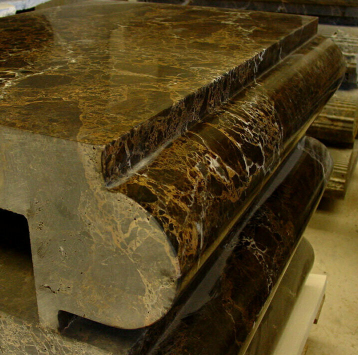 TC Marmi SRLS - Stone Decor Europe S.L - Carrara Italy   - figured details Dark Emperador marble