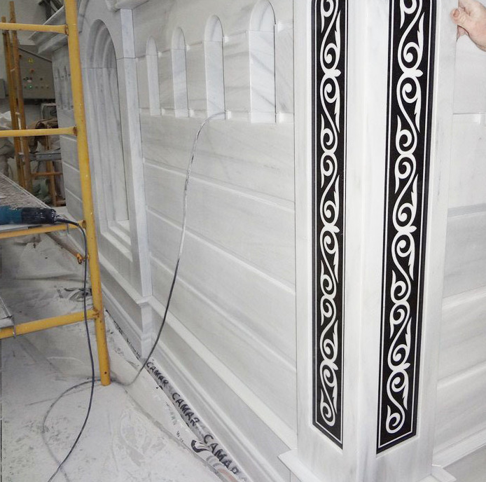 TC Marmi SRLS - Stone Decor Europe S.L   - marble white marble + waterjet works