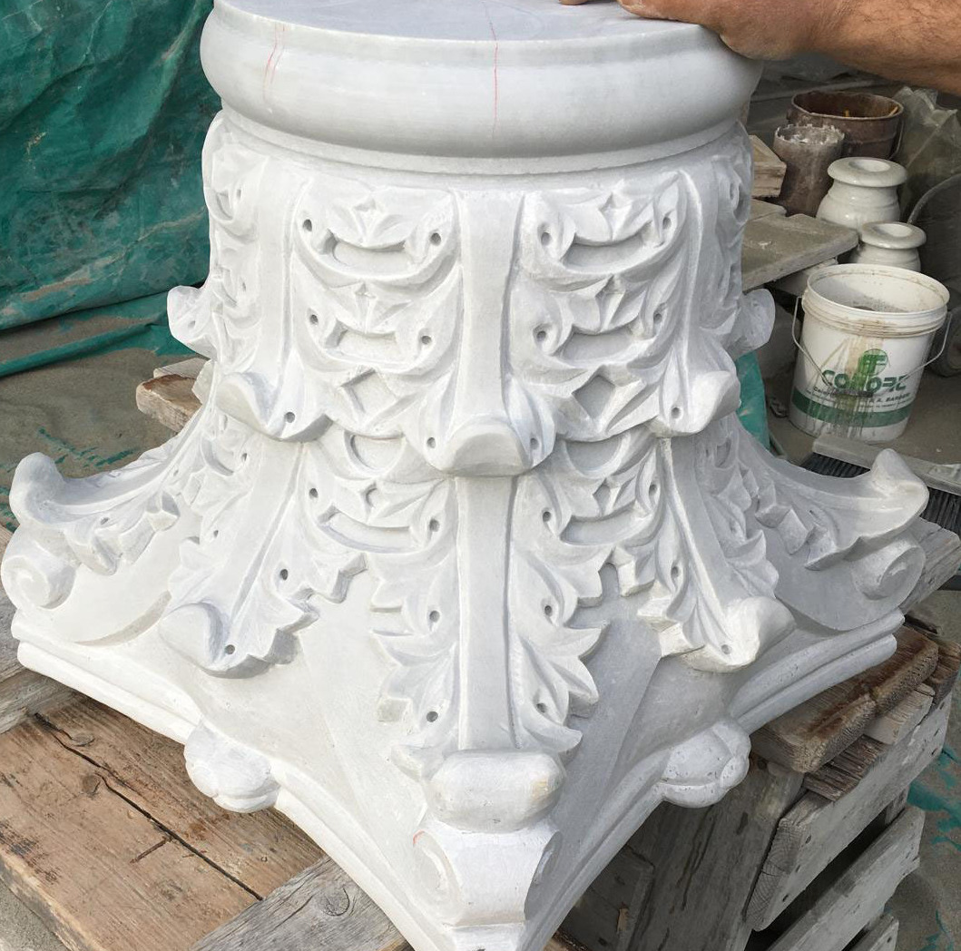 TC Marmi SRLS - Stone Decor Europe S.L  - Marble carved capitals -  producer and supplier natural stone for projects
