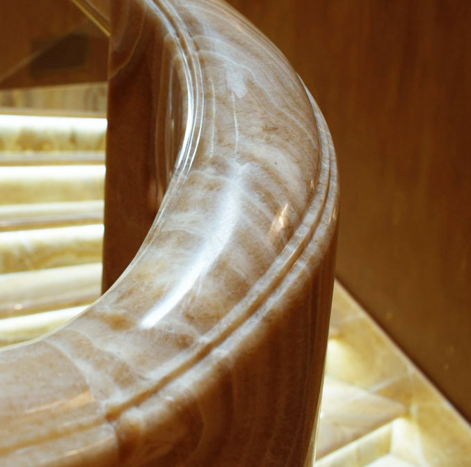 TC Marmi SRLS - Stone Decor Europe S.L - Carrara Italy   - onyx staircase railing