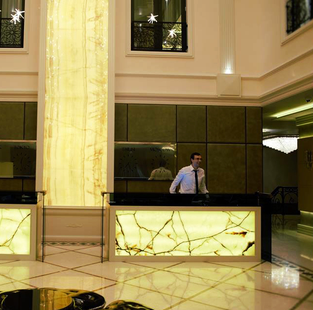 TC Marmi SRLS - Stone Decor Europe S.L - onyx panels backlight hotel project 