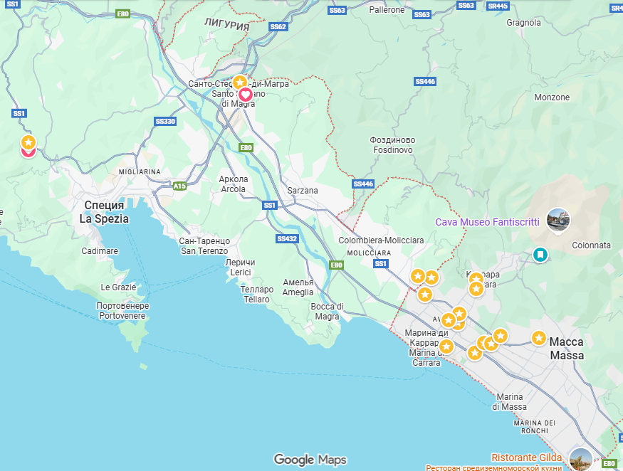 География деятельности DGS – Tuscany Property, Stone Projects | Строительство и реконструкция под ключ в Тоскане и Лигурии, Where we work | Turnkey renovation and construction across Tuscany and Liguria География работы DGS – Tuscany Property, Stone Projects: проекты под ключ в Массе-Карраре, Марина-ди-Масса, Форте-дей-Марми, Лукке, Ла Специи и по побережью Тосканы, Project locations, turnkey construction in Massa Carrara, Forte dei Marmi, Viareggio, Lucca, La Spezia and Tuscany coast